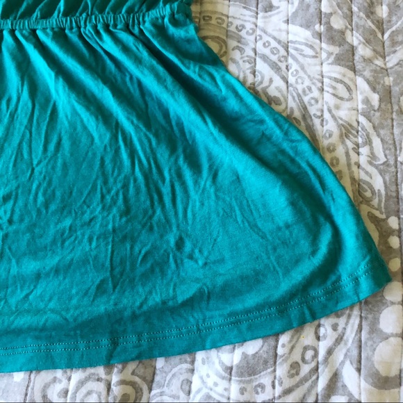 Ella Moss Teal One Shoulder Top - Picture 3 of 6